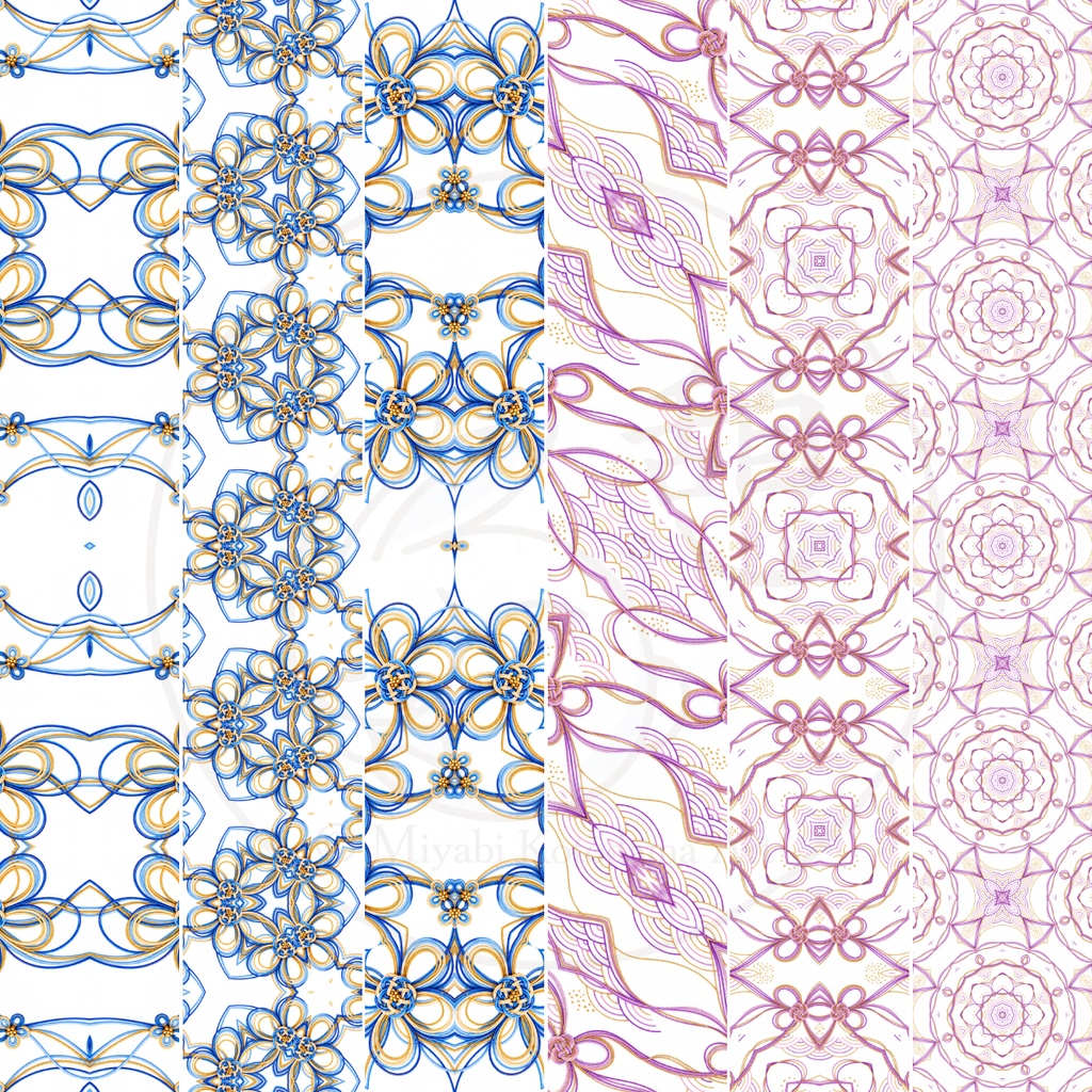 和紙風×水引デジタル素材|Japanese Washi Mizuhiki|透過PNG・完成版・背景素材|商用利用OK
