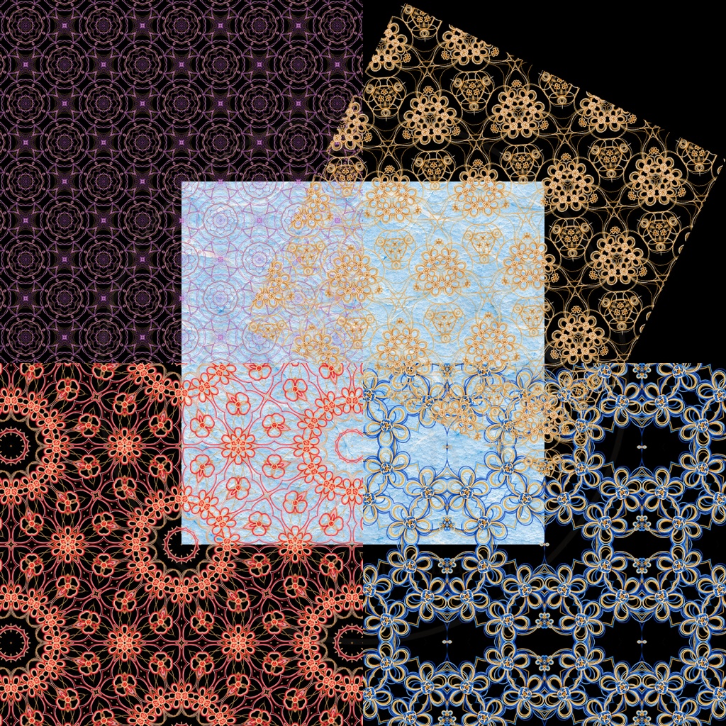 和紙風×水引デジタル素材|Japanese Washi Mizuhiki|透過PNG・完成版・背景素材|商用利用OK