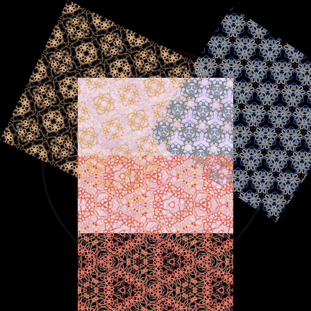 和紙風×水引デジタル素材|Japanese Washi Mizuhiki|透過PNG・完成版・背景素材|商用利用OK