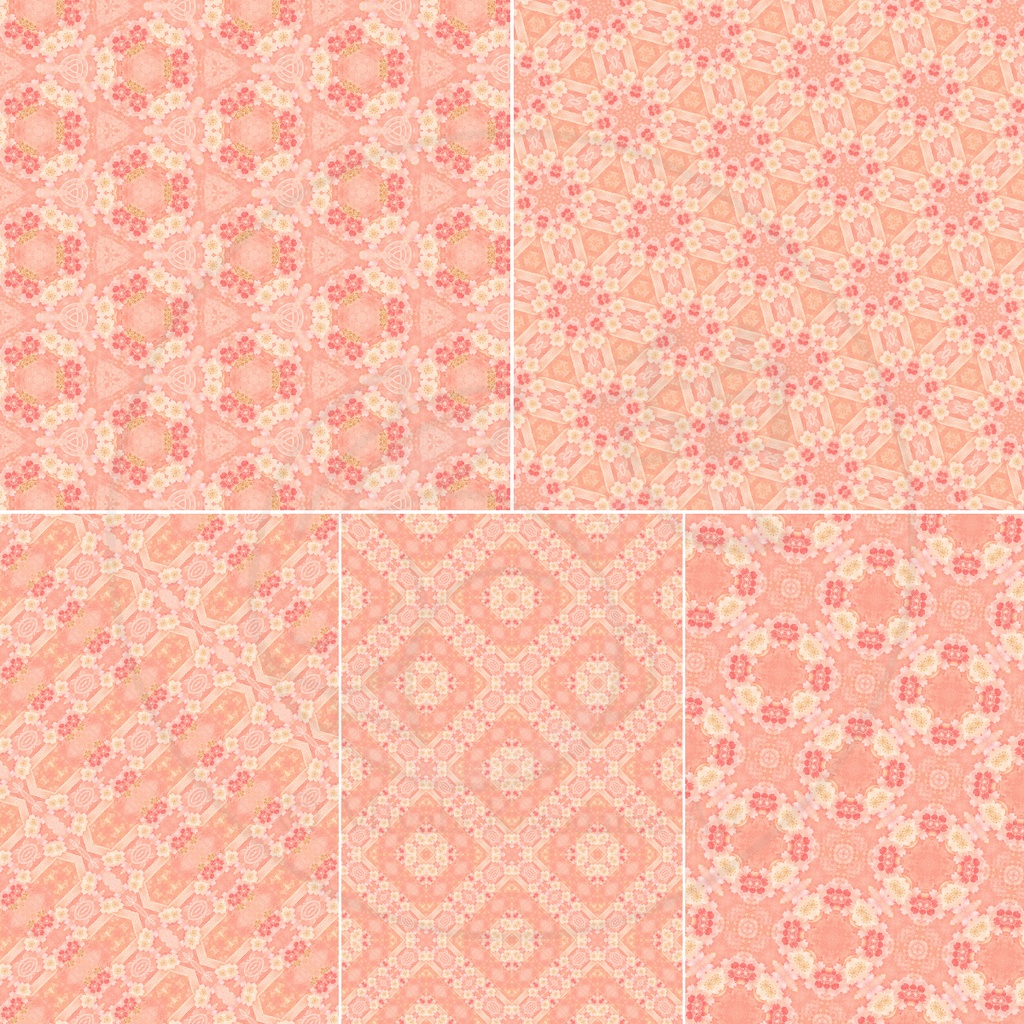 Soft Modern Chiyogami|和モダン千代紙風デジタルペーパー15柄|3600px・300dpi・A4印刷用|商用利用OK