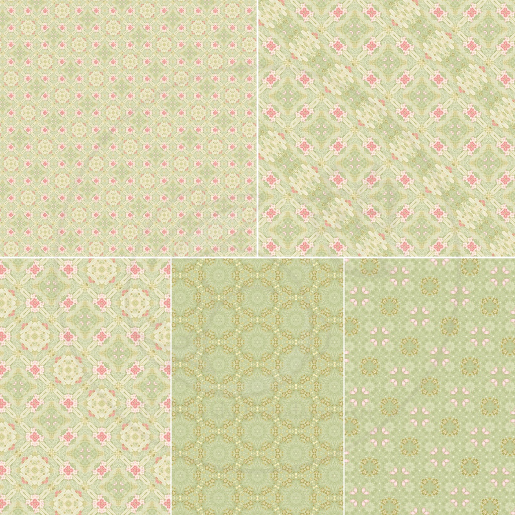 Soft Modern Chiyogami|和モダン千代紙風デジタルペーパー15柄|3600px・300dpi・A4印刷用|商用利用OK