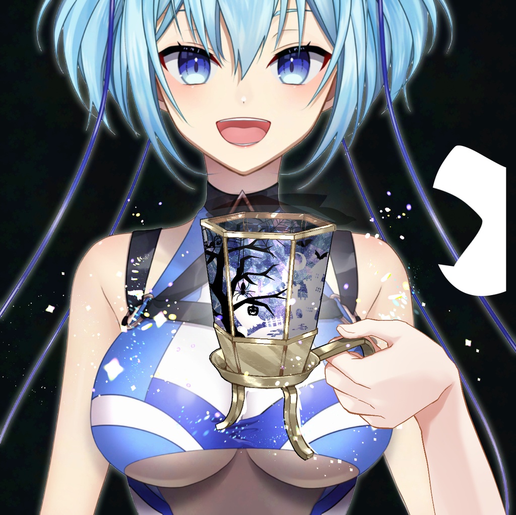 ハロウィン風燭台の素材
