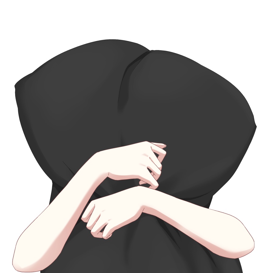 【Vtuber素材】枕をぎゅっとする素材 −高画質+商用利用権-