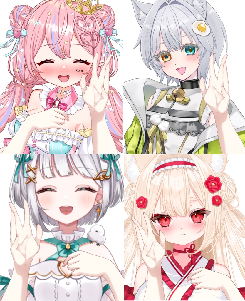 【Vtuber素材】はーいと手を上げる素材 −高画質＋商用利用権-