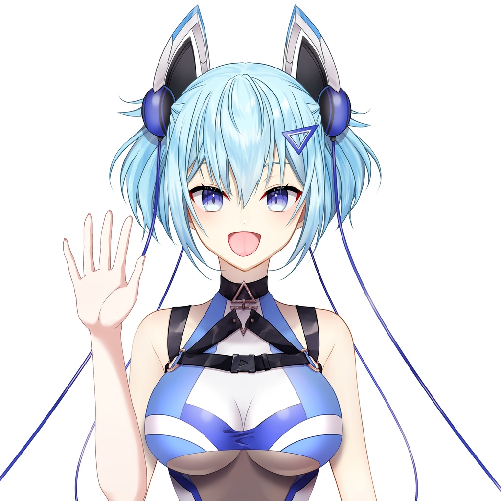 【Vtuber素材】はーいと手を上げる素材 −高画質＋商用利用権-