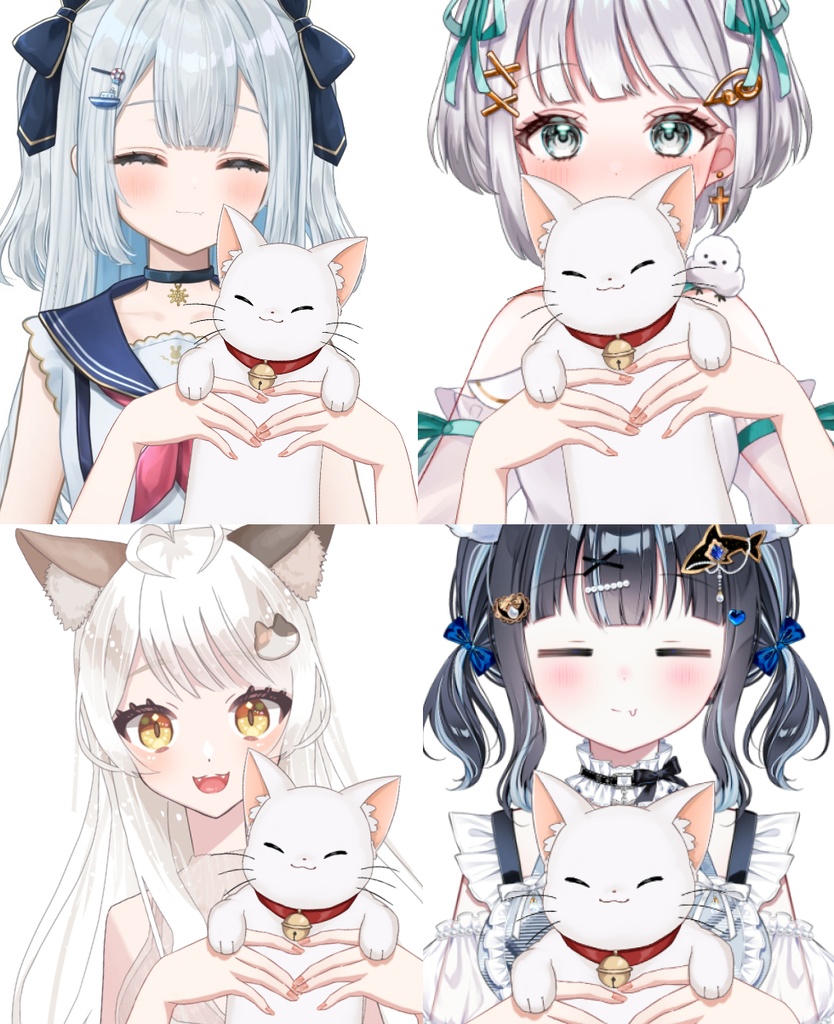【Vtuber素材】のびのびねこの素材 −高画質＋商用利用権-