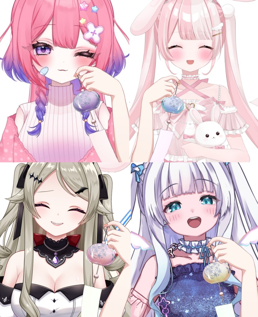 【Vtuber素材】風鈴を持つ手の素材 −高画質＋商用利用権-