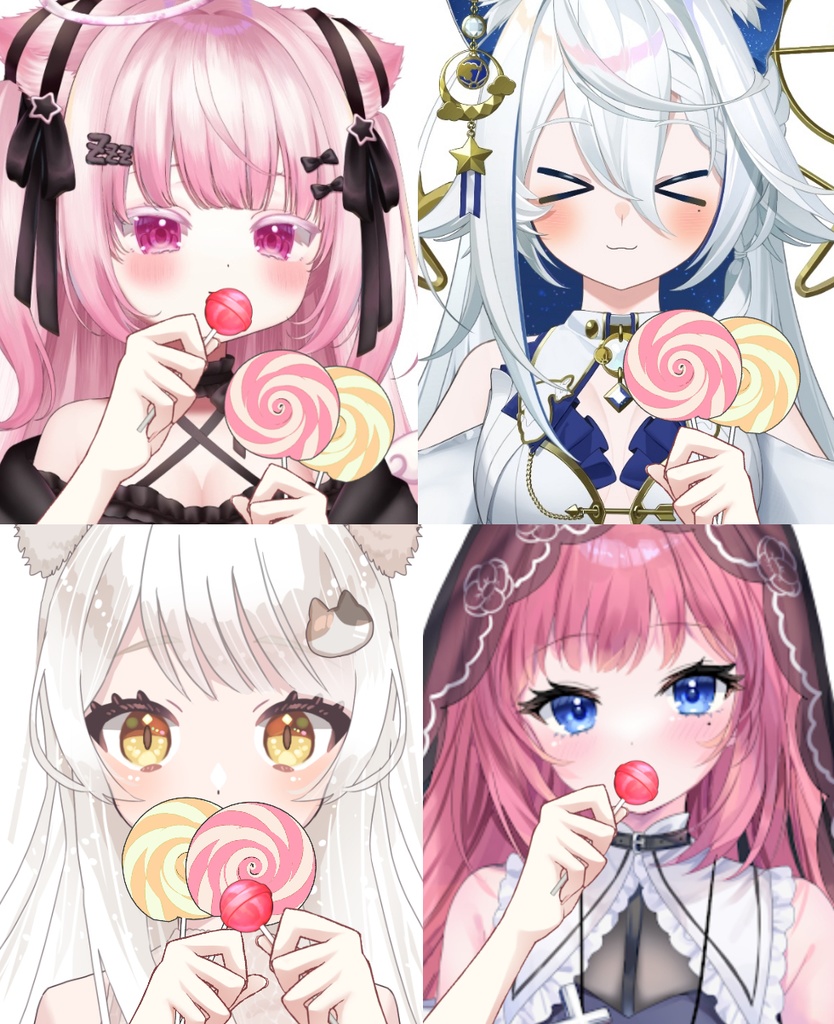 【Vtuber素材】キャンディを持つ手の素材−高画質＋商用利用権