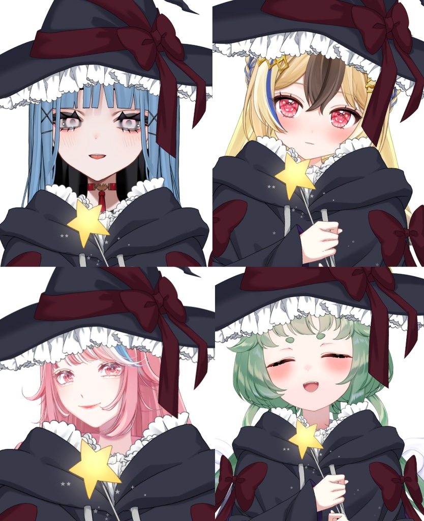 【Vtuber素材】魔女さんなりきり衣装 −高画質＋商用利用権