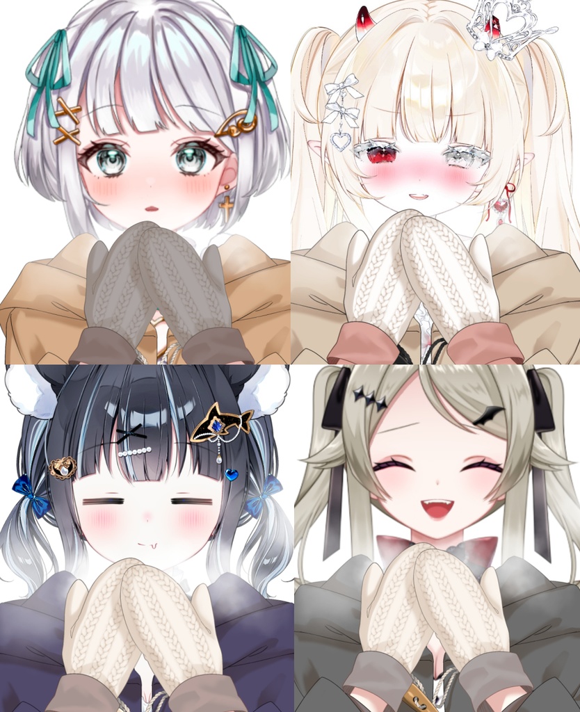 【Vtuber素材】手袋に息を吐く素材 −高画質＋商用利用権−