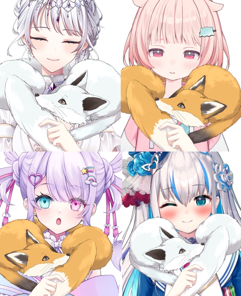 【Vtuber素材】狐の襟巻き素材 −高画質＋商用利用権−