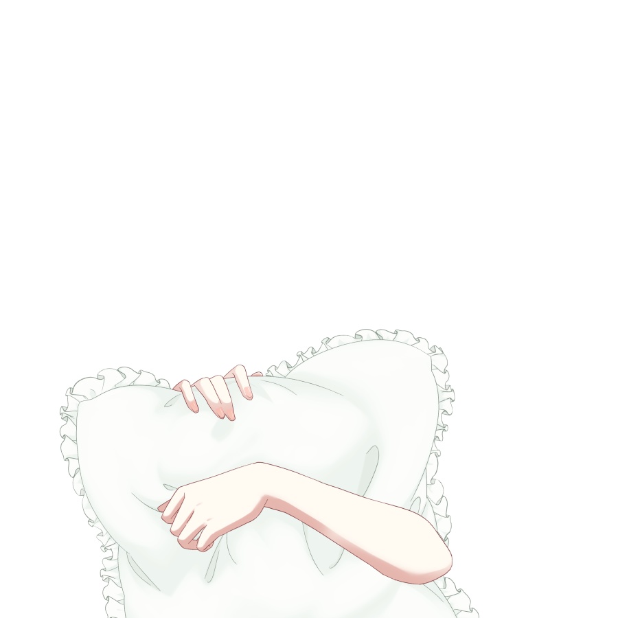 【Vtuber素材】フリルクッションを抱える素材 −高画質+商用利用権−