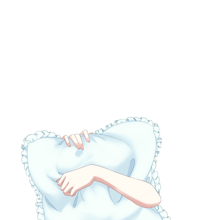 【Vtuber素材】フリルクッションを抱える素材 −高画質+商用利用権−