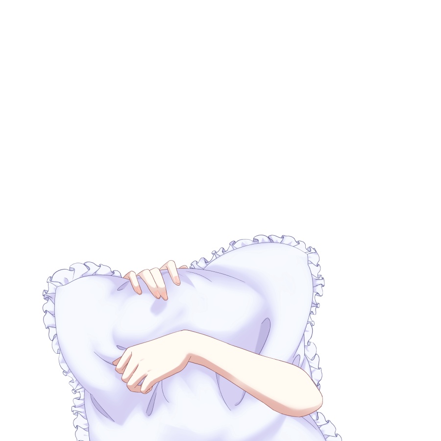 【Vtuber素材】フリルクッションを抱える素材 −高画質+商用利用権−