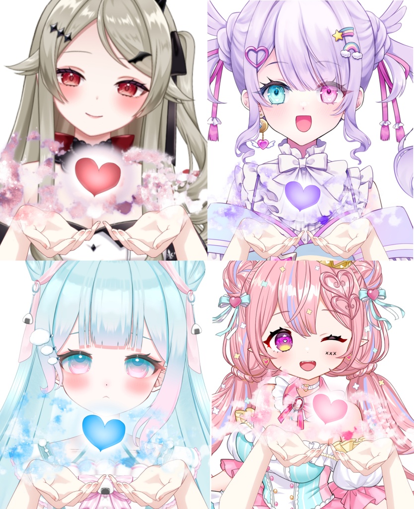 【Vtuber素材】ハートを浮かせる素材 −高画質＋商用利用権−