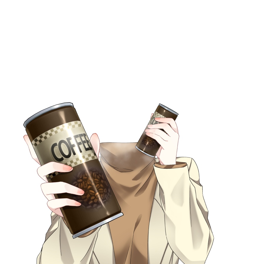 【Vtuber素材】缶コーヒーを渡す素材 −高画質+商用利用権−