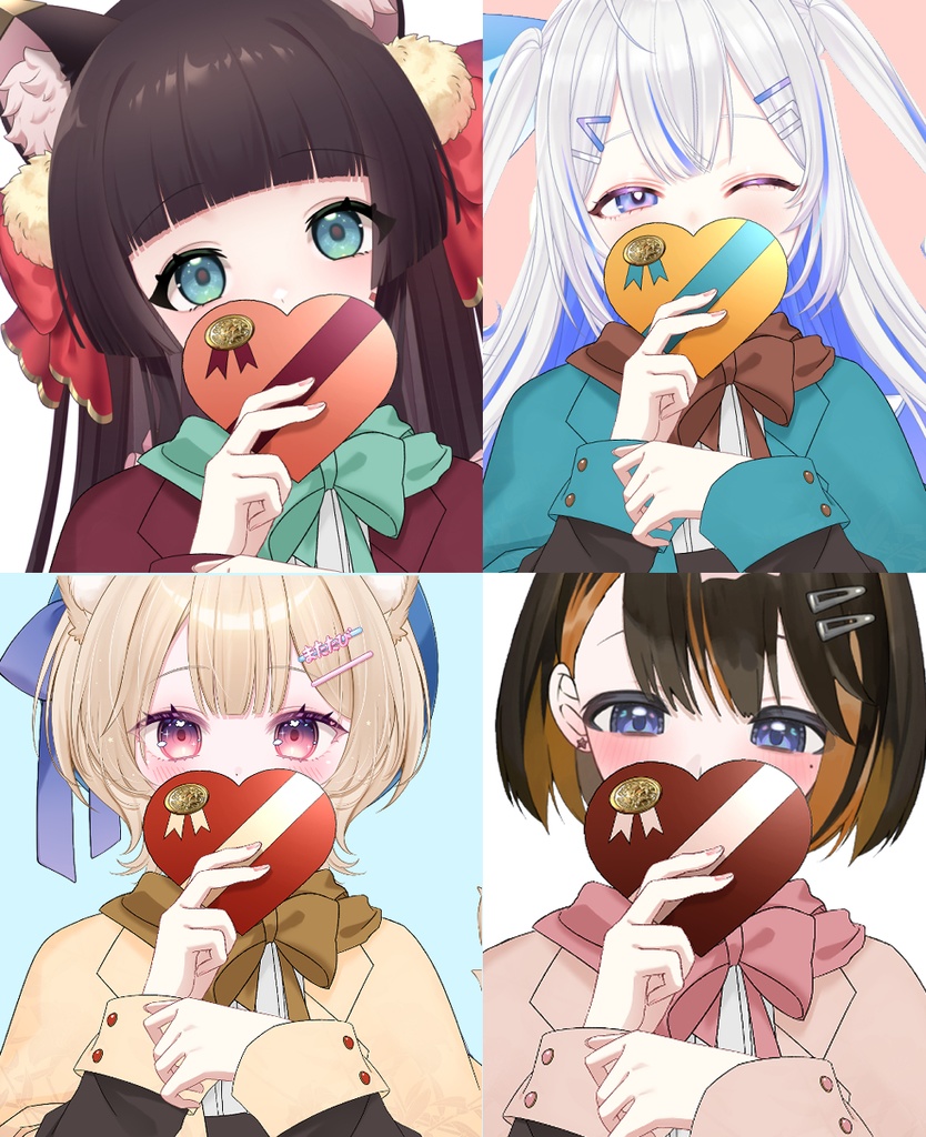 【Vtuber素材】チョコを持つ素材 −高画質＋商用利用権−