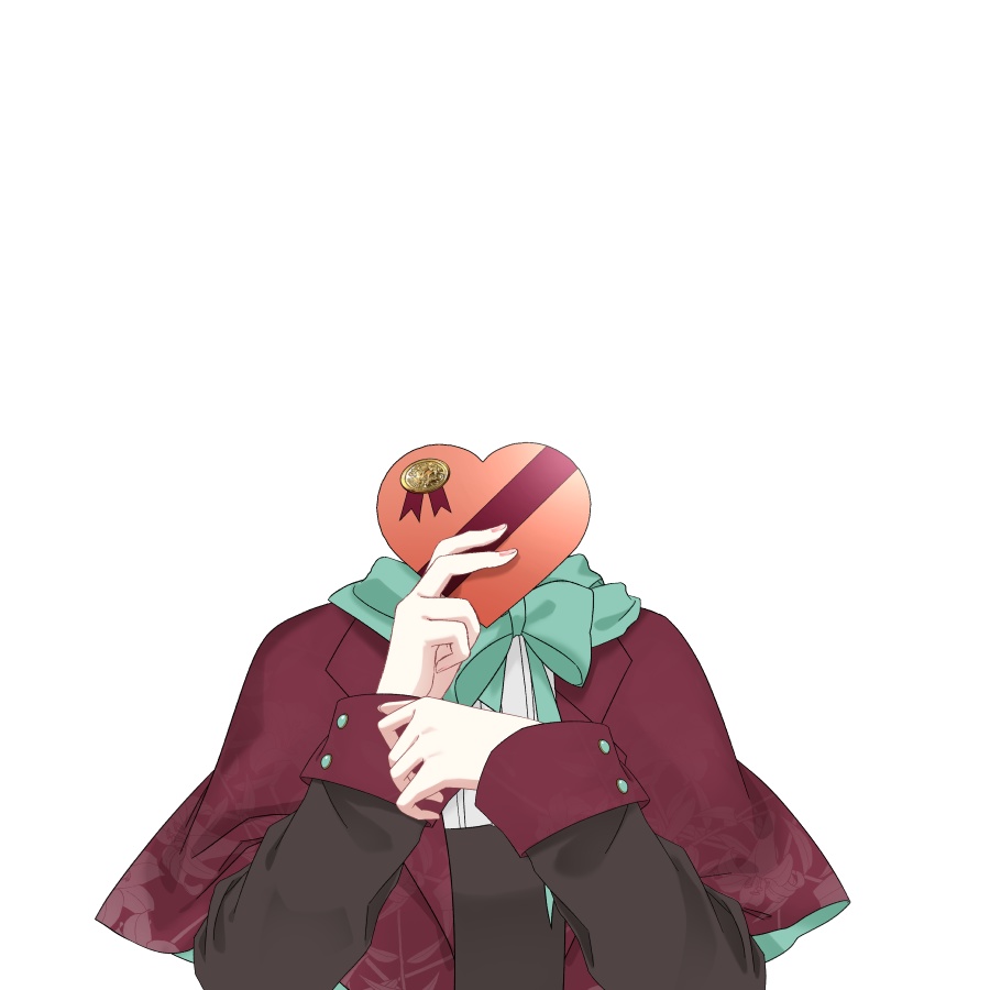 【Vtuber素材】チョコを持つ素材【高画質+商用利用権】