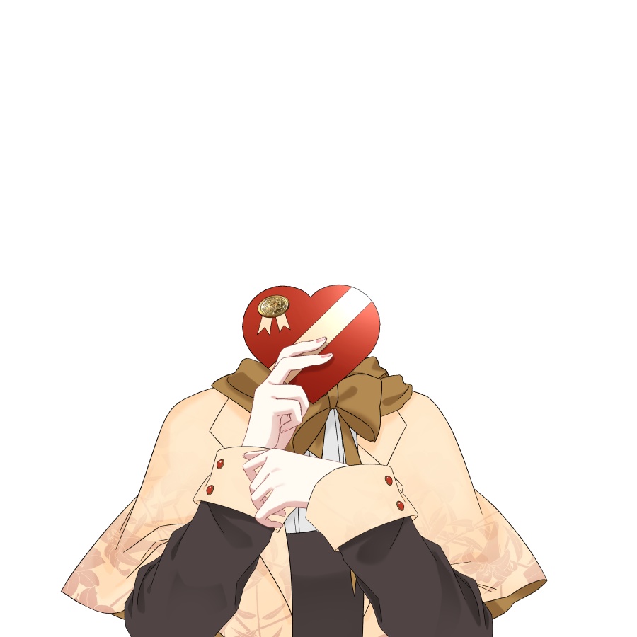 【Vtuber素材】チョコを持つ素材【高画質+商用利用権】