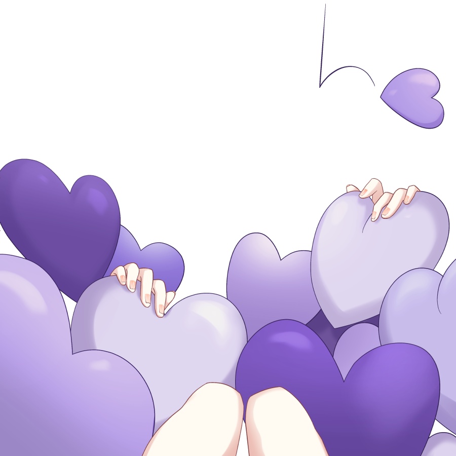 【Vtuber素材】ハートに埋もれる素材【高画質+商用利用権】