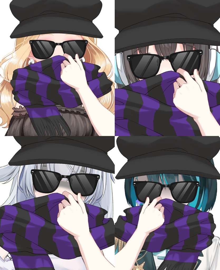 【Vtuber素材】不審者になれる素材【高画質+商用利用権】