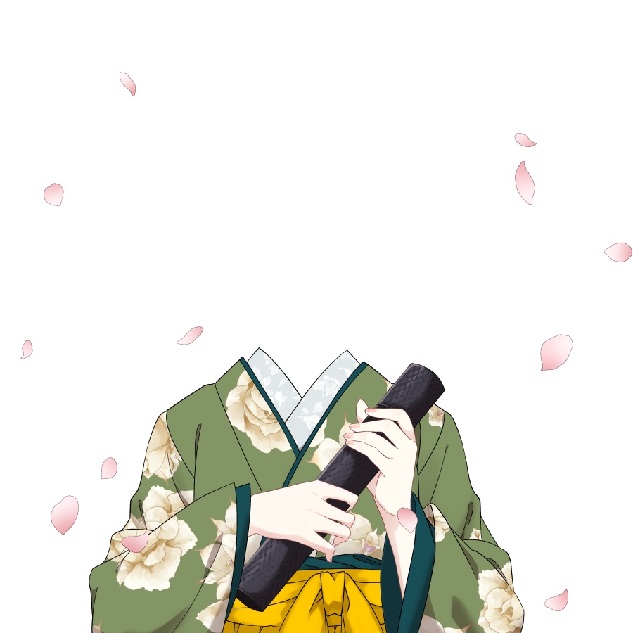 【Vtuber素材】卒業証書を持つ素材【高画質+商用利用権】