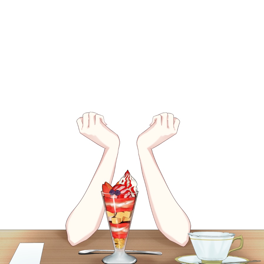 【Vtuber素材】喫茶店でお茶する素材【高画質+商用利用権】