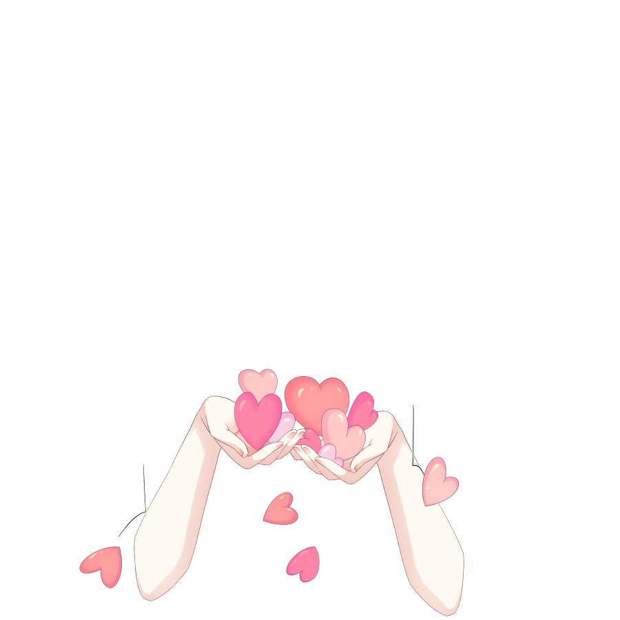 【Vtuber素材】こぼれるハートの素材【高画質+商用利用権】
