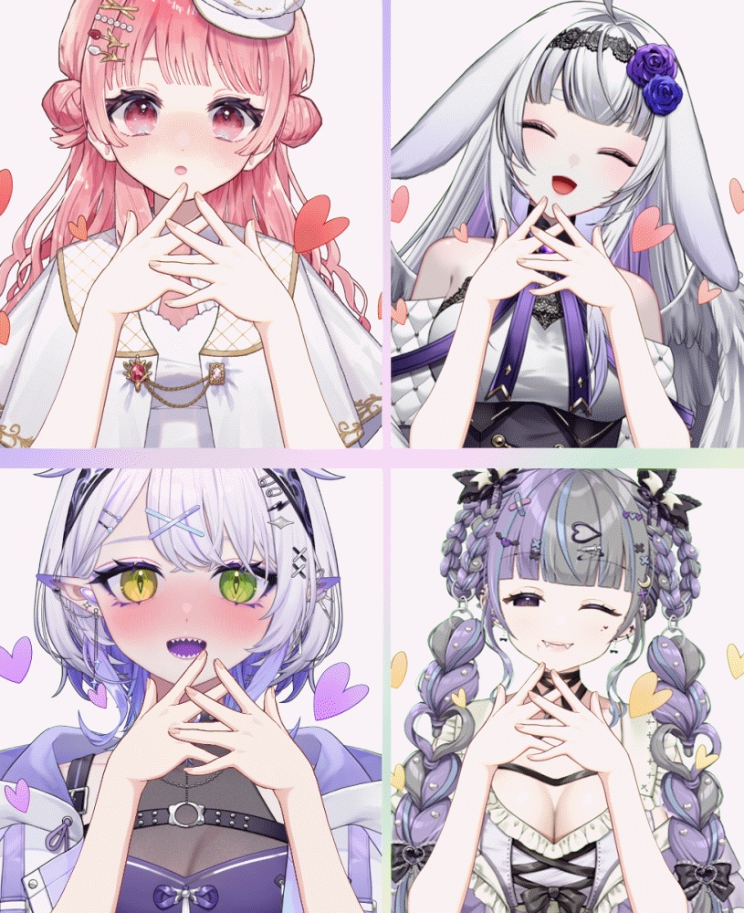 【Vtuber素材】ハートを散らす素材【高画質＋商用利用権】