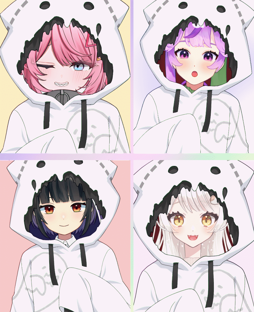 【Vtuber素材】おばけパーカーの素材【高画質＋商用利用権】