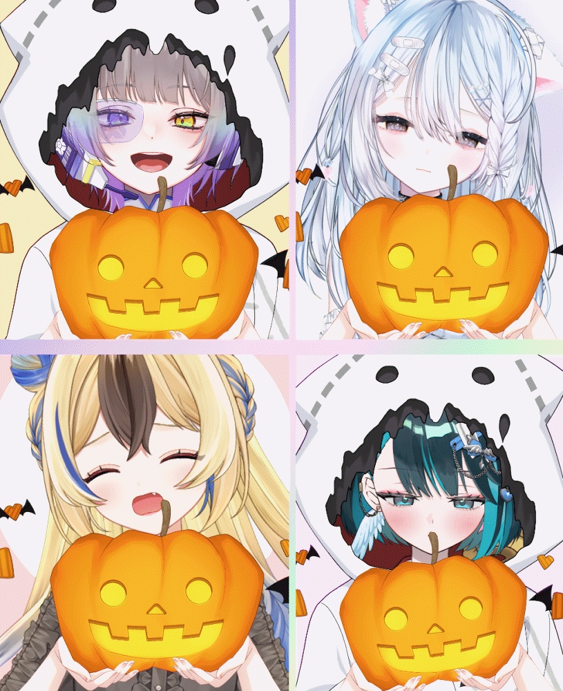【Vtuber素材】かぼちゃのランタンの素材【高画質+商用利用権】