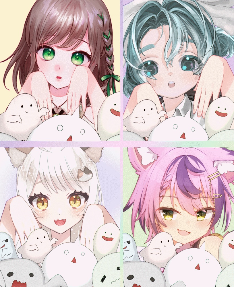 【Vtuber素材】おばけに埋もれる素材【高画質＋商用利用権】