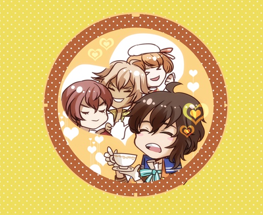 夢100紅茶組缶バッジ