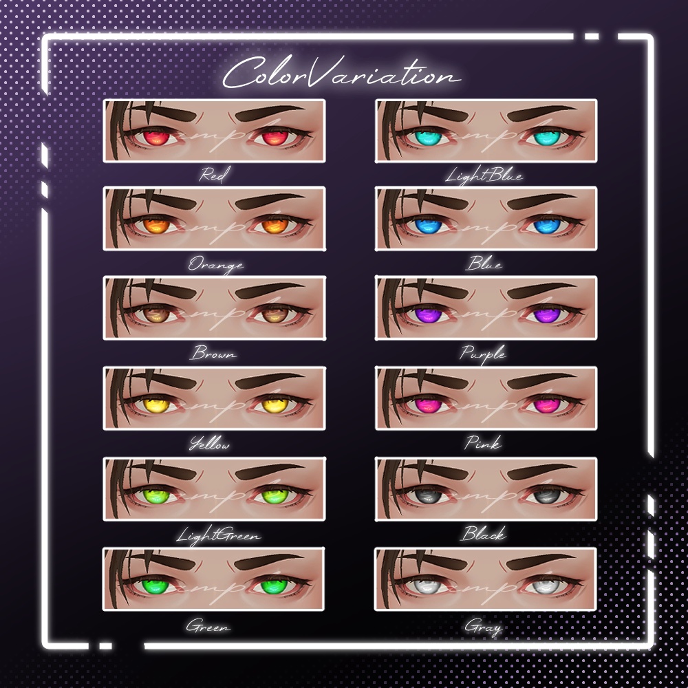 【※社畜の連成さん対応】SimpleEyeTexture【珍飯亭】