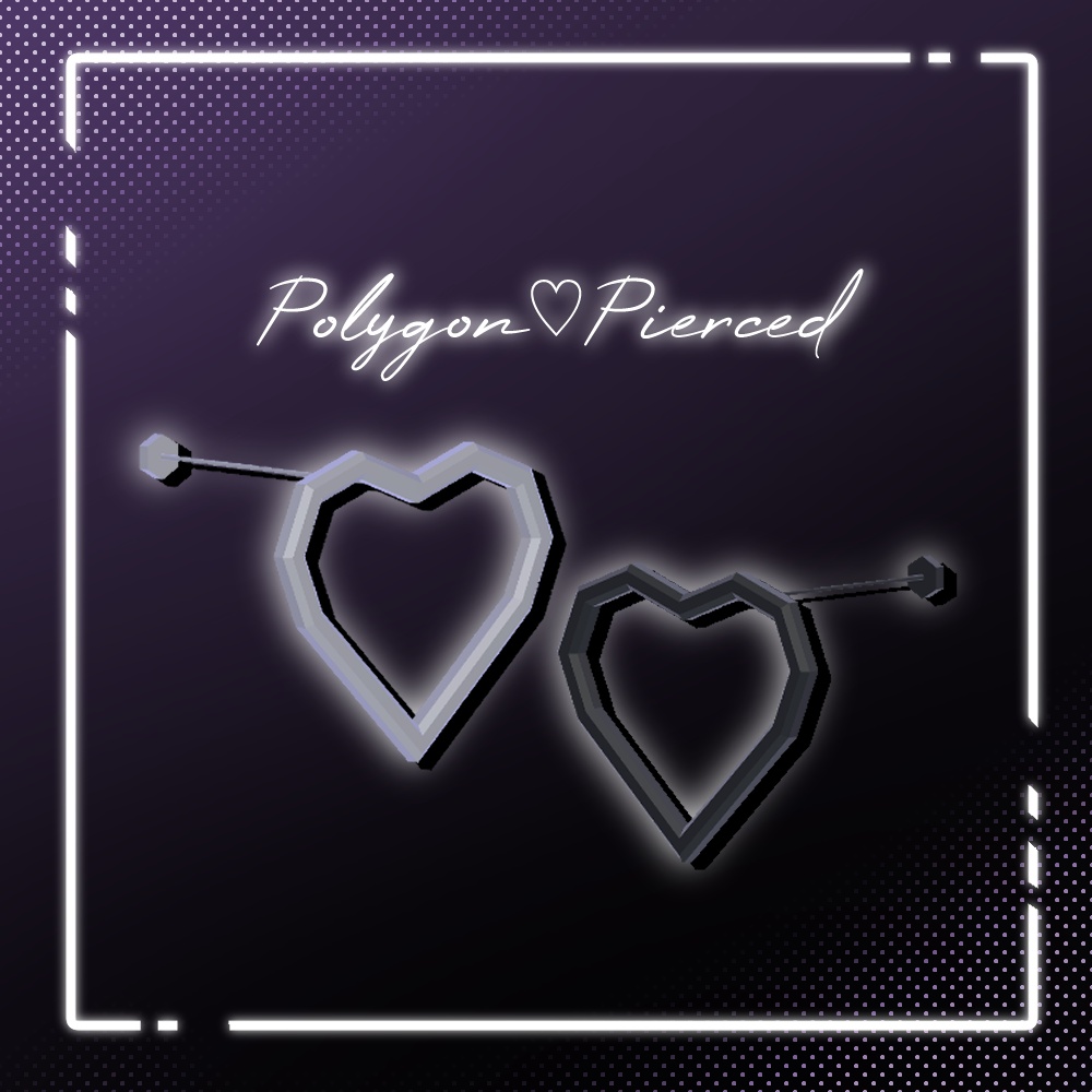 【無料】-Polygon♡Pierced-【全アバター使用可】