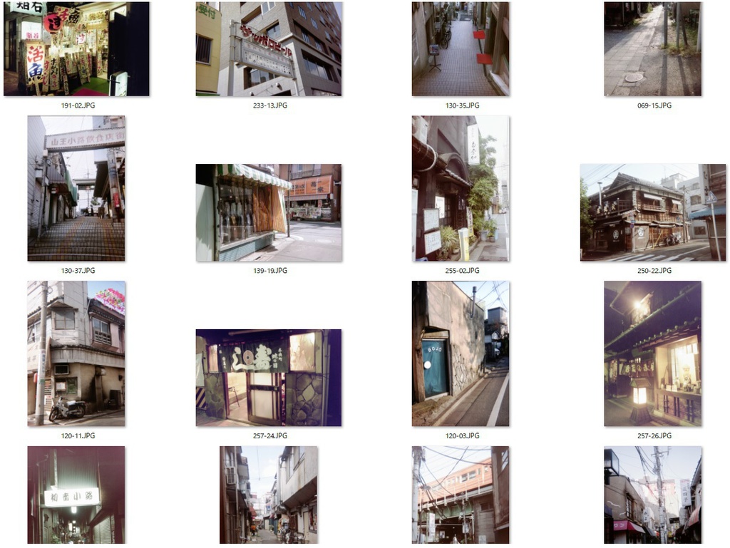 【横丁・飲食店】をテーマに収録した街並み写真(40枚)です(商用利用可)