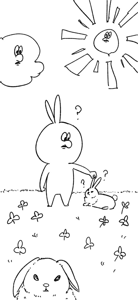 壁紙:ヘイパスとうさぎ