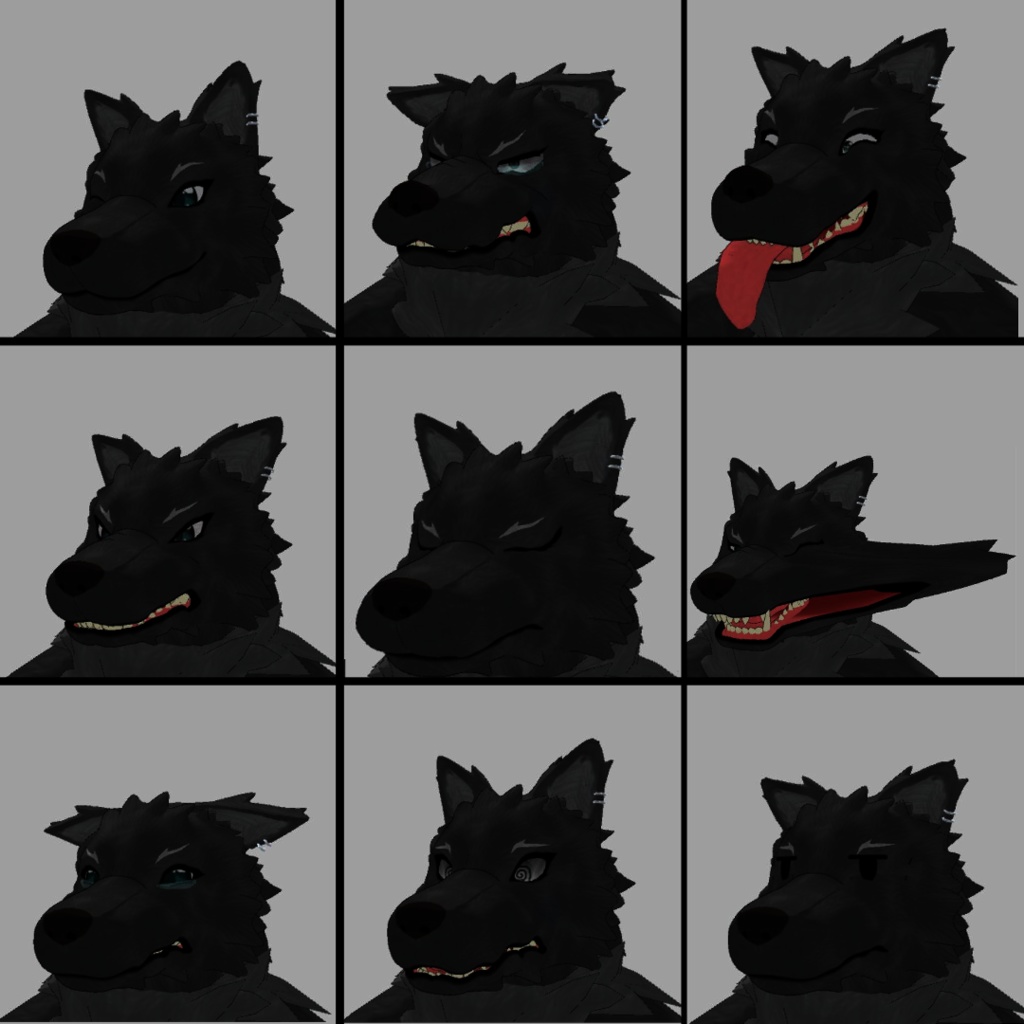 【VRChat想定】オリジナル獣人モデル「トウガ」&「クオン」