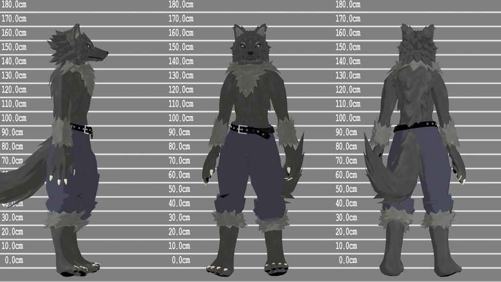 【VRChat想定】オリジナル獣人モデル「トウガ」&「クオン」