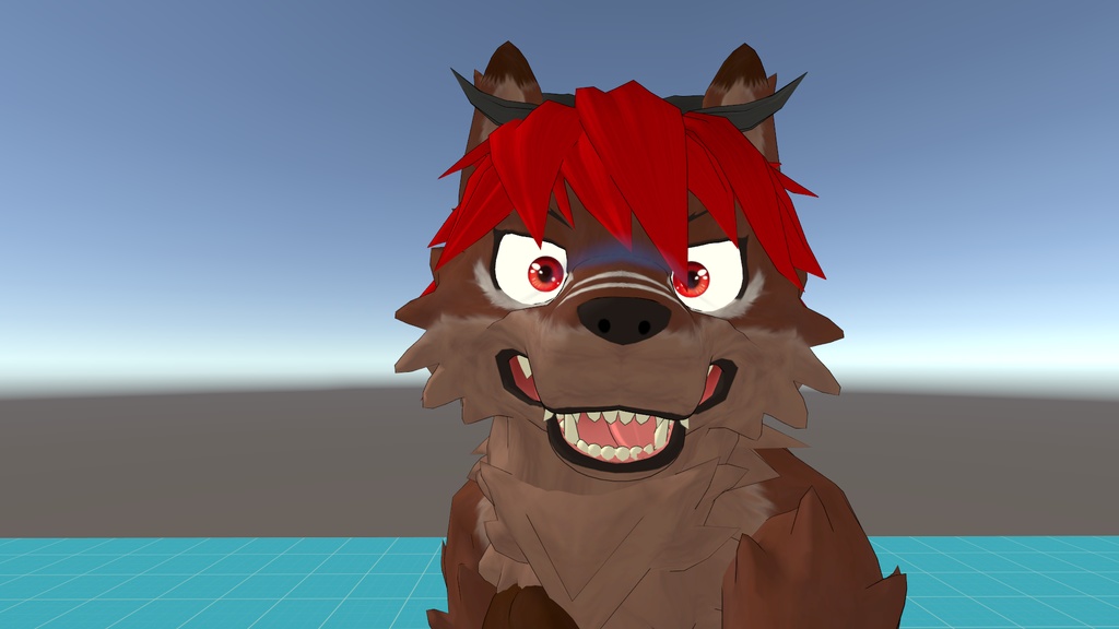 【VRChat想定】オリジナル獣人モデル「グリス」