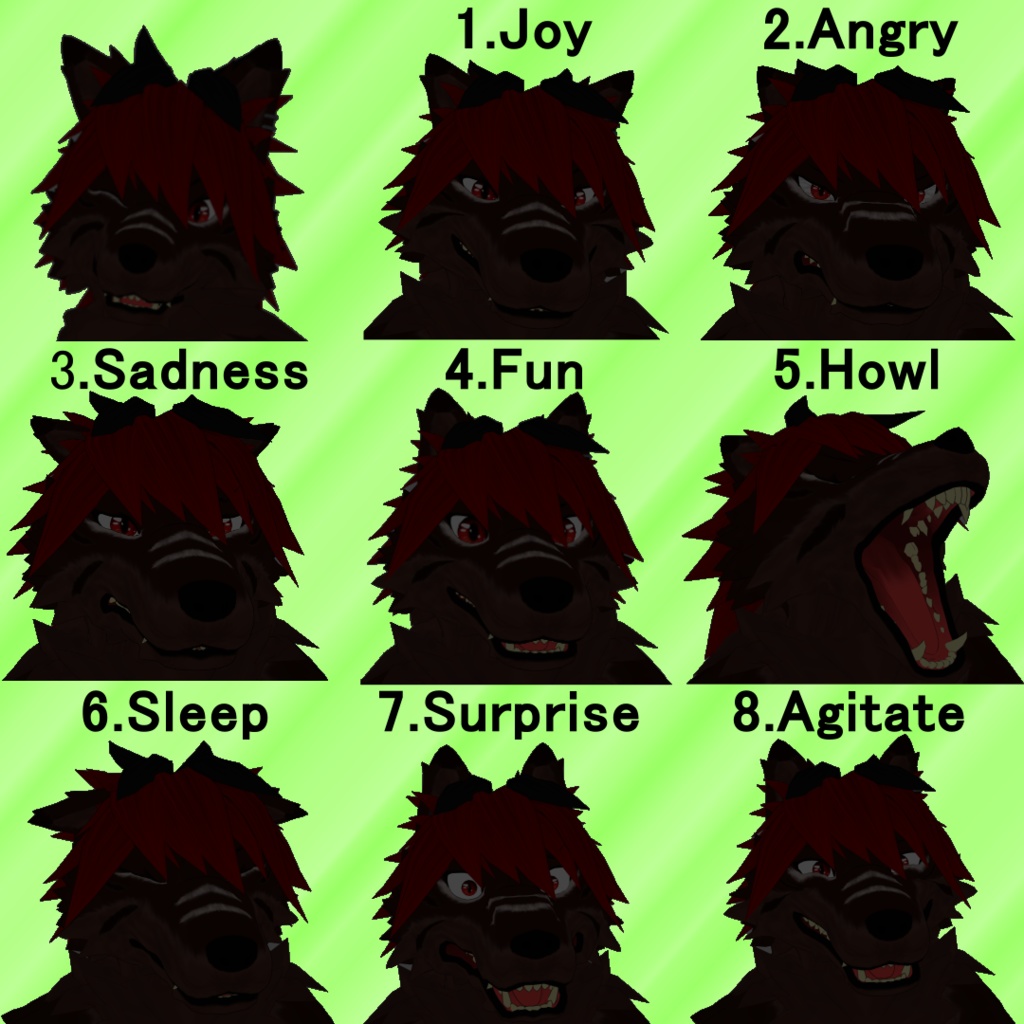 【VRChat想定】オリジナル獣人モデル「グラム」