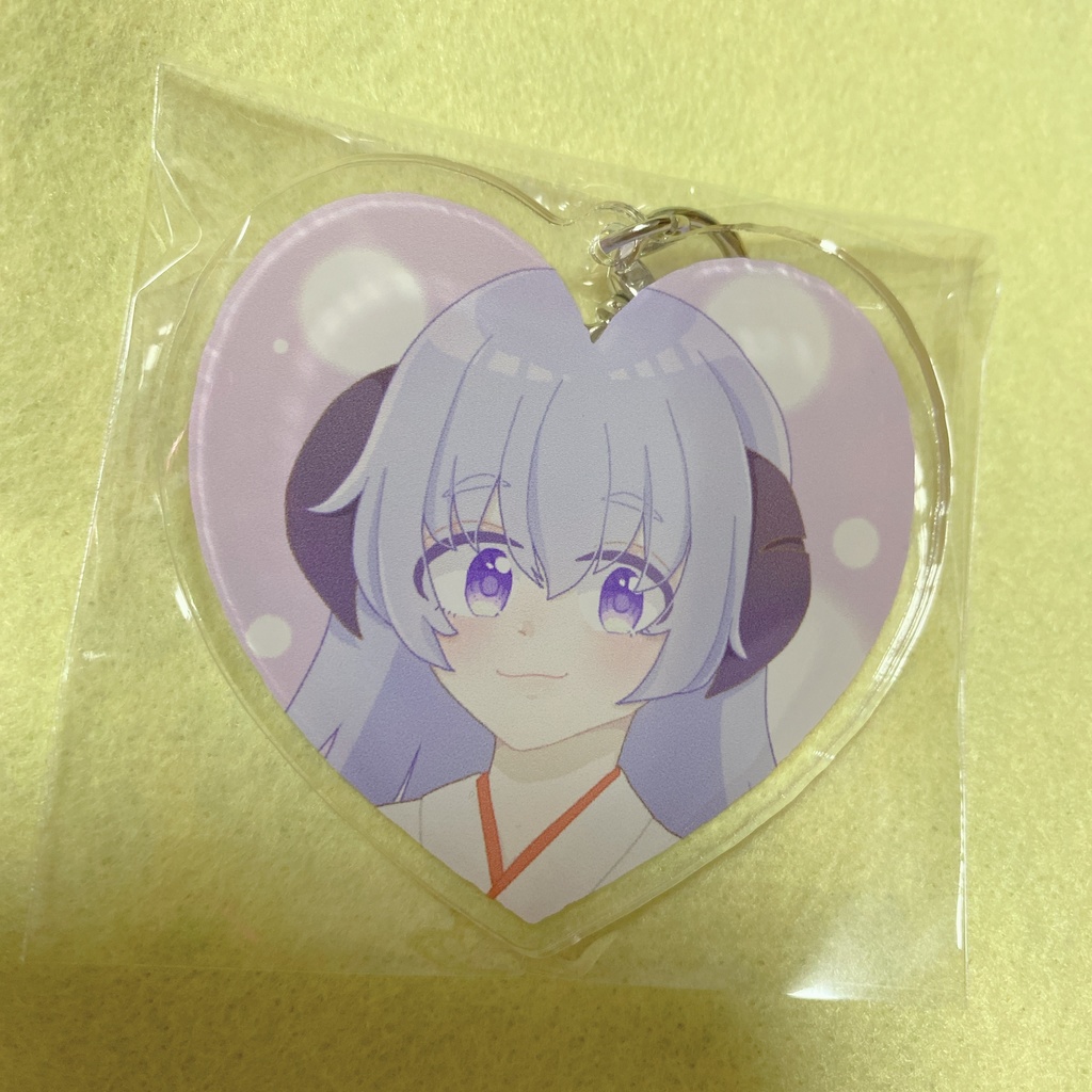 羽入 ハートアクリルキーホルダー