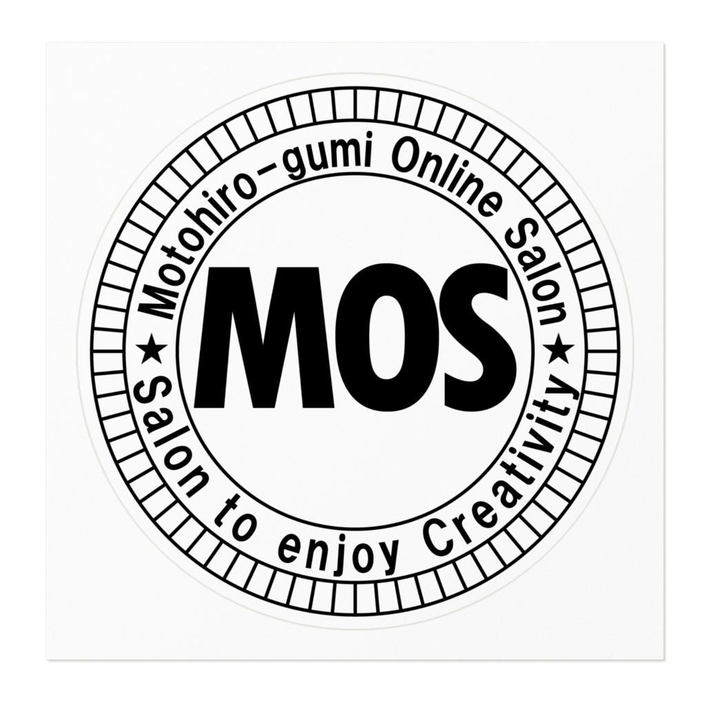 MOSロゴステッカー(ホワイト)
