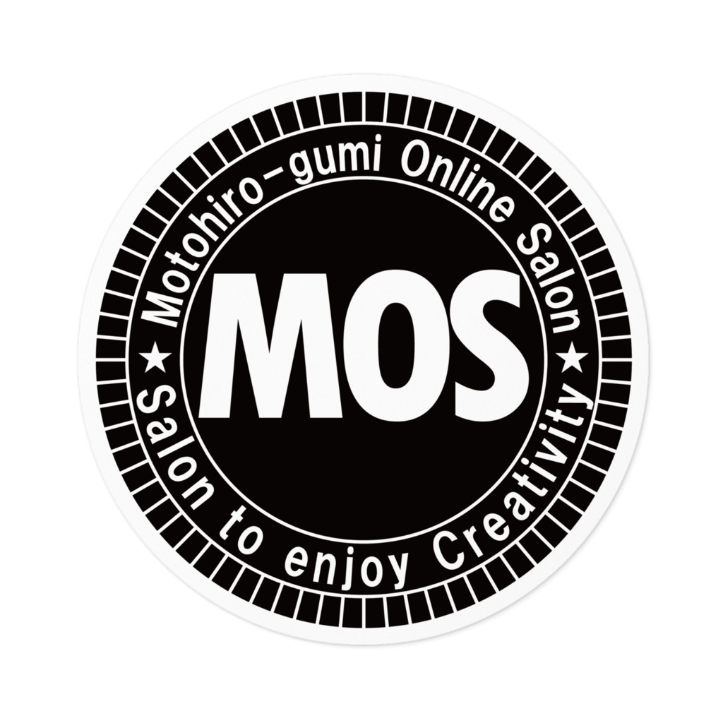 MOSロゴステッカー（ブラック）