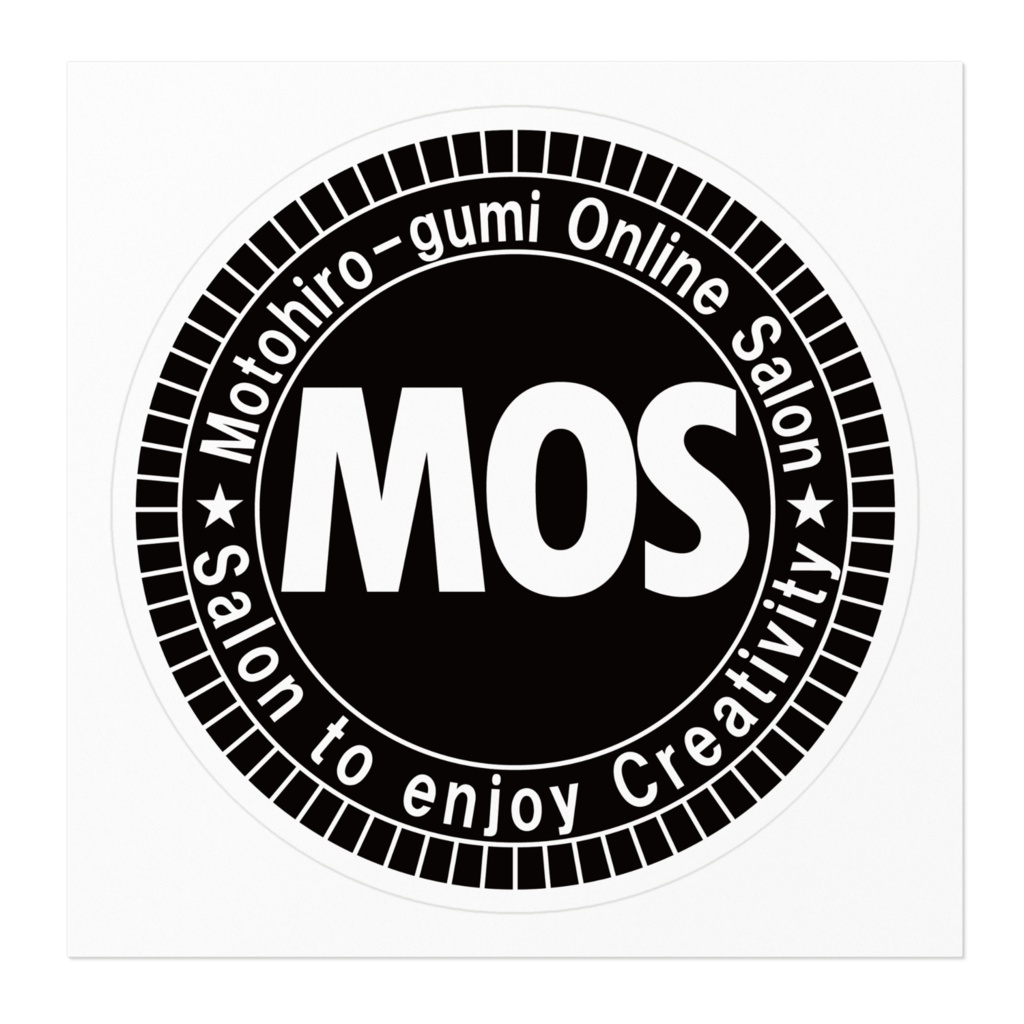 MOSロゴステッカー(ブラック)