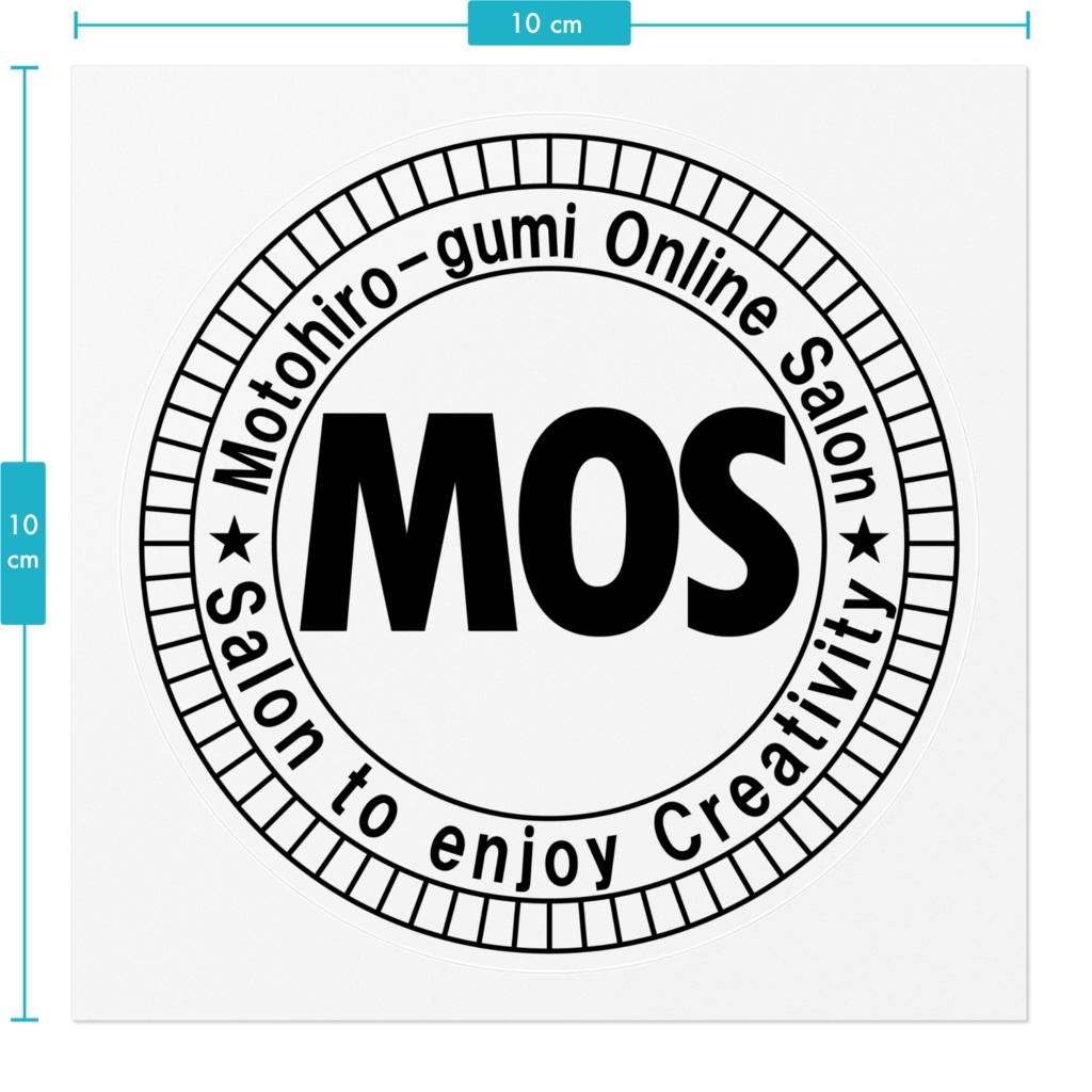 MOSロゴステッカー(クリアブラック)