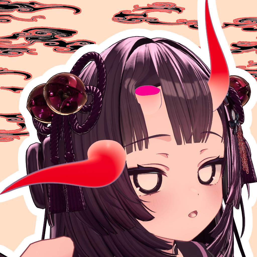 鬼之呪角【汎用、Unityのみで色変更,MA対応】