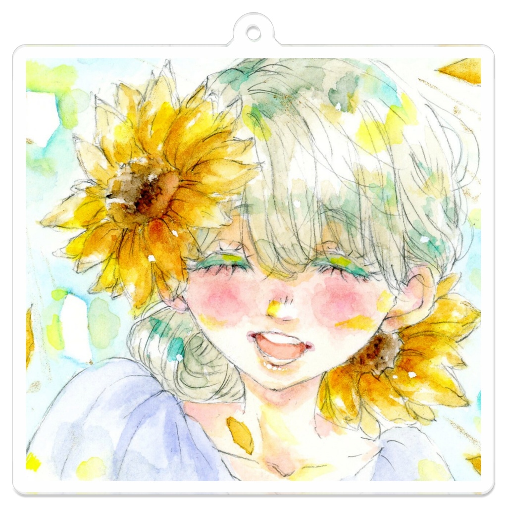 向日葵のあの子【アクリルキーホルダー】