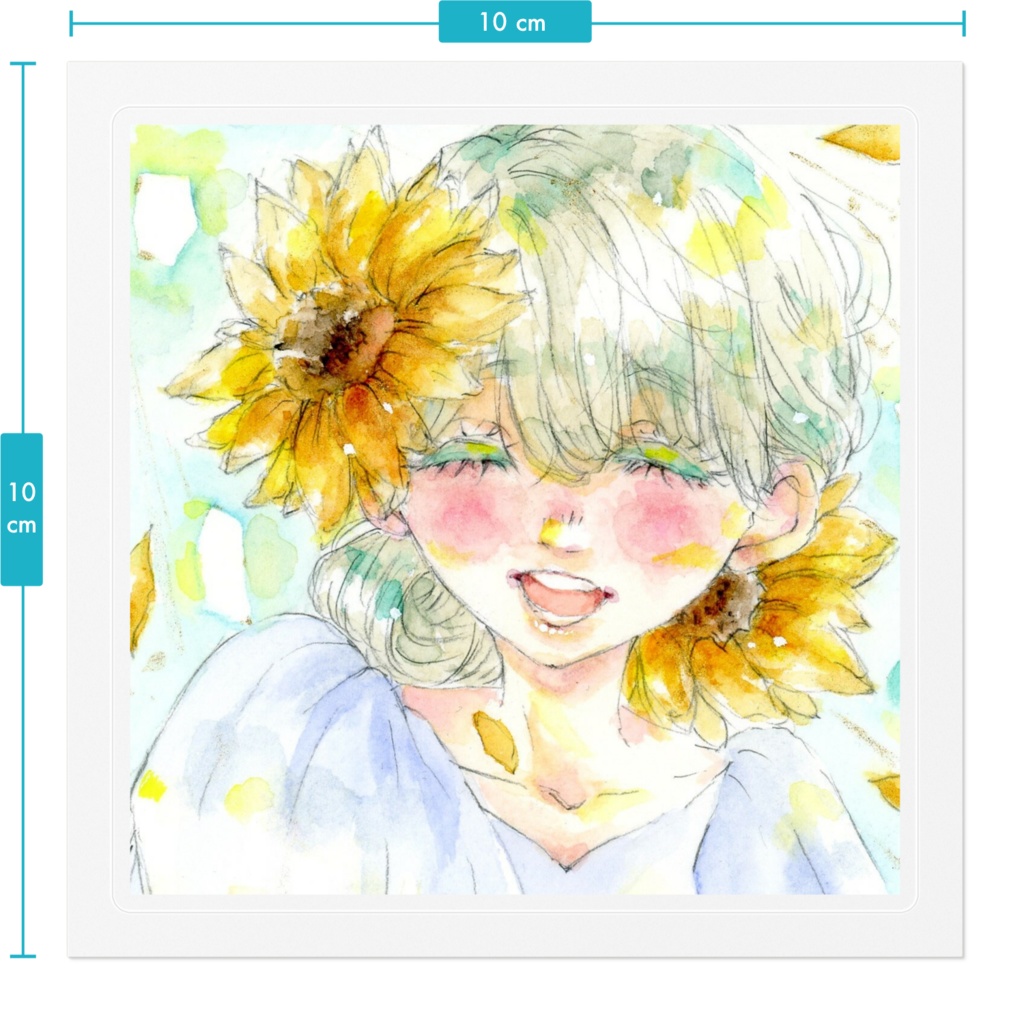 向日葵のあの子【ステッカー】