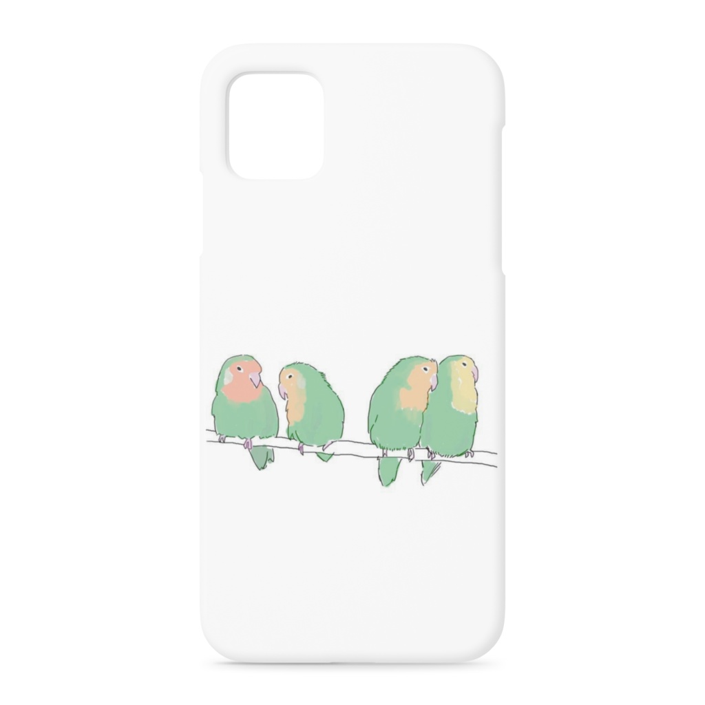 ボタンインコさんのiPhoneケース